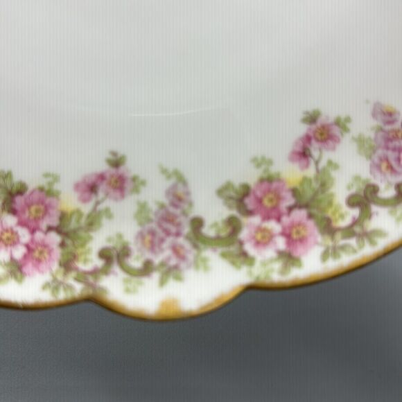 Elite Works vintage gold rimmed floral plate - Picture 5 of 7
